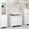 Gossi dulap de baie, alb, 60x33x61 cm, lemn prelucrat