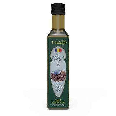 Ulei din seminte de IN, EXTRAVIRGIN, 250 ml foto