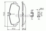 Set placute frana,frana disc MERCEDES VANEO (414) (2002 - 2005) BOSCH 0 986 424 469