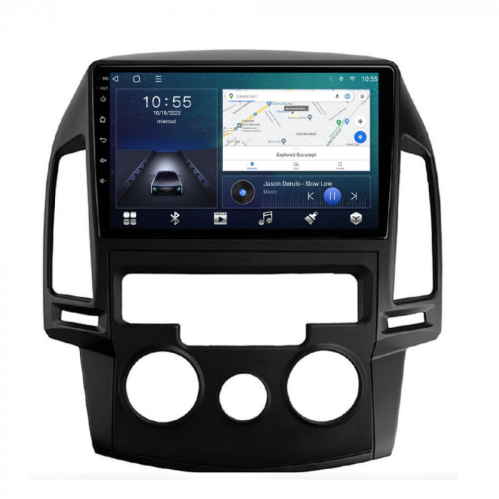 Navigatie dedicata cu Android Hyundai i30 2007 - 2012, clima manuala, 2GB RAM,
