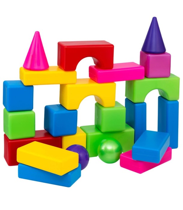 Constructor cu Elemente Mari si Bile 27 Piese