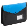 Mapă Documente A4, Capsă Neagră, Albastru-Negru, 33x7x25 cm, Plastic, Clasic