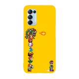 Husa compatibila cu Oppo A54 5G, Viceversa, model Run Mario Run Super Mario, Silicon, TPU, Transparent, Carcasa