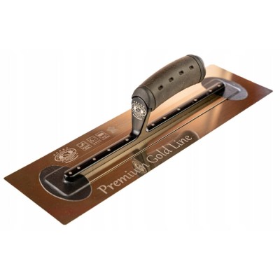 Gletiera inox, intarita, Olejnik, maner piele, 0.4 mm, 12x40.6 cm foto