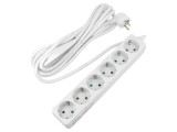 Prelungitor alimentare Goobay 5m 3G1,5mm&sup2; 6 prize 16A PVC alb 38840