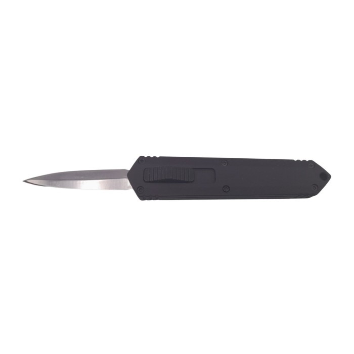 Briceag automat de vanatoare DEPOX&reg;, Destination Blade, metalic, 13.5 cm, negru