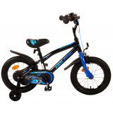 Bicicleta pentru baieti Volare Super GT, 14 inch, culoare negru/albastru, frana PB Cod:21380