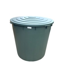 Cada Mastellone 500 L, verde, din plastic, cu capac