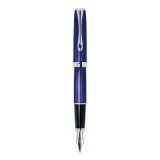 Stilou DIPLOMAT Excellence A2, cu penita M, aurita 14kt. - Sky Line Blue Chrome