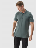 Tricou polo regular pentru bărbați - kaki, 4F Sportswear