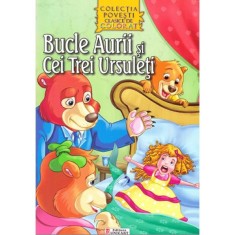Bucle Aurii si cei trei ursuleti - Carte de citit si colorat