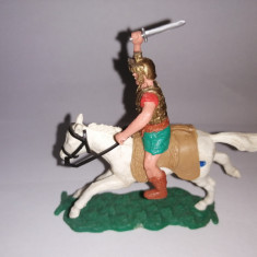 bnk jc Figurina de plastic - Timpo - cavalerist roman