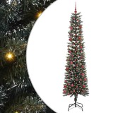 VidaXL Brad de Crăciun artificial cu 300 LED Verde 58 x 58 x 210 cm 3395952