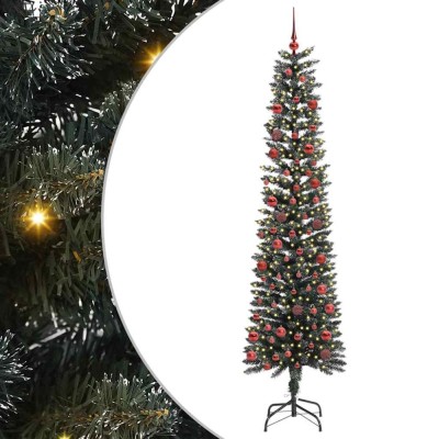 vidaXL Brad de Crăciun artificial cu 300 LED Verde 58 x 58 x 210 cm 3395952 foto