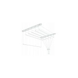 Uscator Rufe Tavan Sepio 5 x 200 cm, Otel, 10 kg, Sistem Pliere, Universal, Usor de Instalat