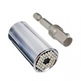 Cheie Tubulara universala cu adaptor 3/8, 7 - 19mm, Cr-V