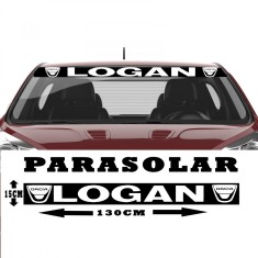 Sticker Parasolar Dacia Logan , Autocolant Auto Personalizat si Rezistent