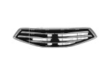 Grila radiator Mitsubishi Space Star, 04.2013-2015, montare fata, Cu ornamente cromate; negru/negru, RapidAuto