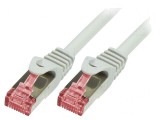 Patch Cord S/FTP Cat6 15m Alb Dublu Ecranat, Logilink