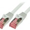 Patch Cord S/FTP Cat6 15m Alb Dublu Ecranat