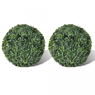 Set arbuști ornamentali artificiali 27 cm 2 buc foto