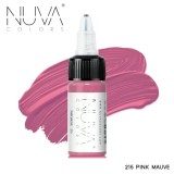 Tus Micropigmentare NUVA Colors 215 Pink Mauve, 15ml - Microblading, Eyeliner, Sprancene - Pigment Profesional