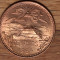 Mexic -bijuterie cupru rosu / red- 20 centavos 1964 UNC - piramida Teotihuacan