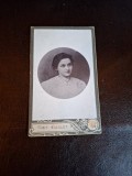 Fotografie tip CDV Portret de femeie - Alb/negru