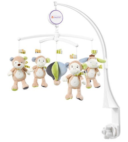 Carusel muzical mobil - Maimutica vernil PlayLearn Toys Carusel muzical mobil - Maimutica vernil PlayLearn Toys