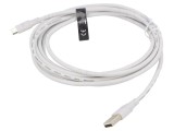 Cablu USB 2.0 A la micro B 3m alb