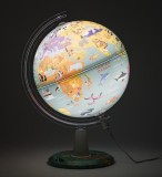 Glob păm&acirc;ntesc My Wild World iluminat 26 cm cu stand grafic + cablu USB-C