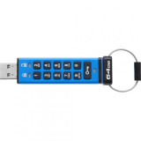 Cumpara ieftin Memorie USB 3.1 KINGSTON 64 GB cu capac | cu cifru carcasa plastic albastru DT2000/64GB
