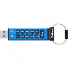 Memorie USB 3.1 KINGSTON 64 GB cu capac | cu cifru carcasa plastic albastru DT2000/64GB