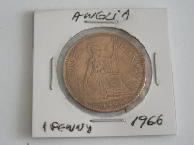 C50 - Moneda foarte veche - Anglia - one penny - 1966 foto