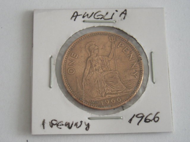 C50 - Moneda foarte veche - Anglia - one penny - 1966