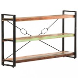 VidaXL Bibliotecă cu 3 rafturi, 140x30x80 cm, lemn masiv reciclat