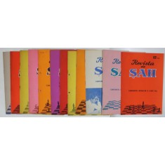 REVISTA DE SAH , ORGAN AL FEDERATIEI ROMANE DE SAH , ANUL XVI , COMPLET , SET DE 12 NUMERE SUCCESIVE , IANUARIE - DECEMBRIE , 1965