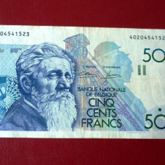 Bancnota 500 franci BELGIA