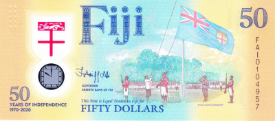 Bancnota Fiji 50 Dolari 2020 - PNew UNC ( comemorativa, polimer ) foto