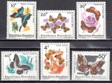 Rwanda 1965 - Fluturi, serie neuzata