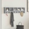 VidaXL Răcător de paltoane montat pe perete cu raft sonoma gri 874328