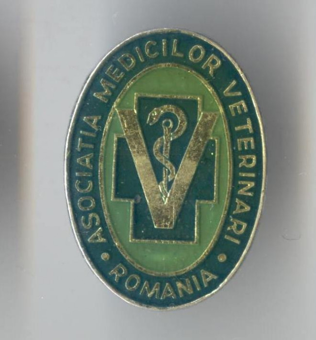 Insigna ASOCIATIA MEDICILOR VETERINARI din ROMANIA