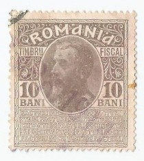 *Romania, lot 1112 cu 1 timbru fiscal comercial, 1911, oblit.