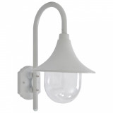 Lampa de perete de gradina E27, alb, 42 cm, aluminiu GartenMobel Dekor, vidaXL