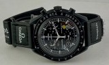 CEAS SWATCH X OMEGA MISSION TO MOON Snoopy`s FAN VERSION Black- Chronograf ! 2025