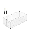 Cumpara ieftin Tarc pentru animale de companie, Songmics, 143 x 73 x 46 cm, LPC02W, Alb