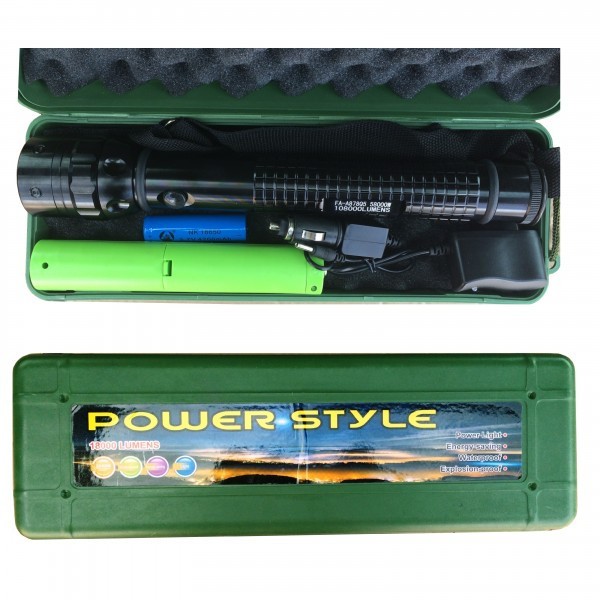 Lanterna Profesionala LED tip Cree Q5 cu Acumulator si Zoom