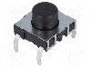 Microintrerupator, 11.4x11.4mm, OFF-(ON), SPST-NO, SCHURTER - 1241.1614