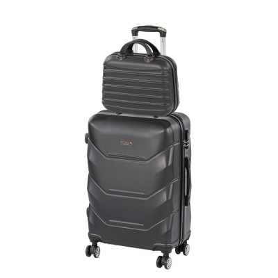 TraveLux Max III gurul&amp;oacute;s bőr&amp;ouml;nd szett fekete foto