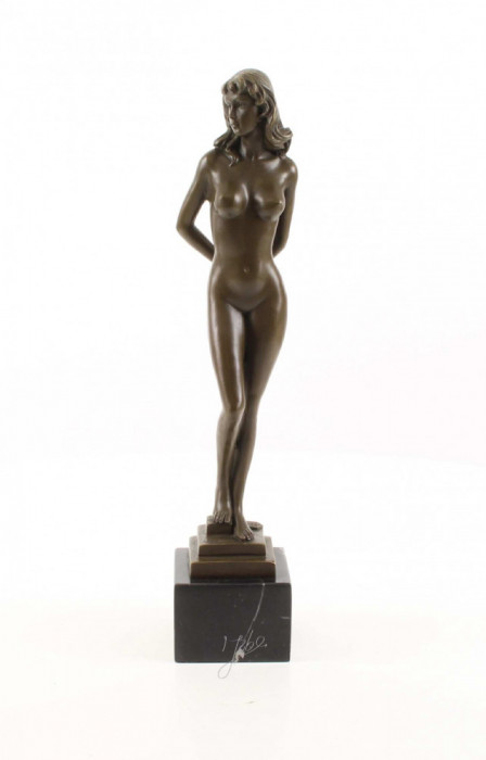 Femeie nud-statueta erotica din bronz BE-16